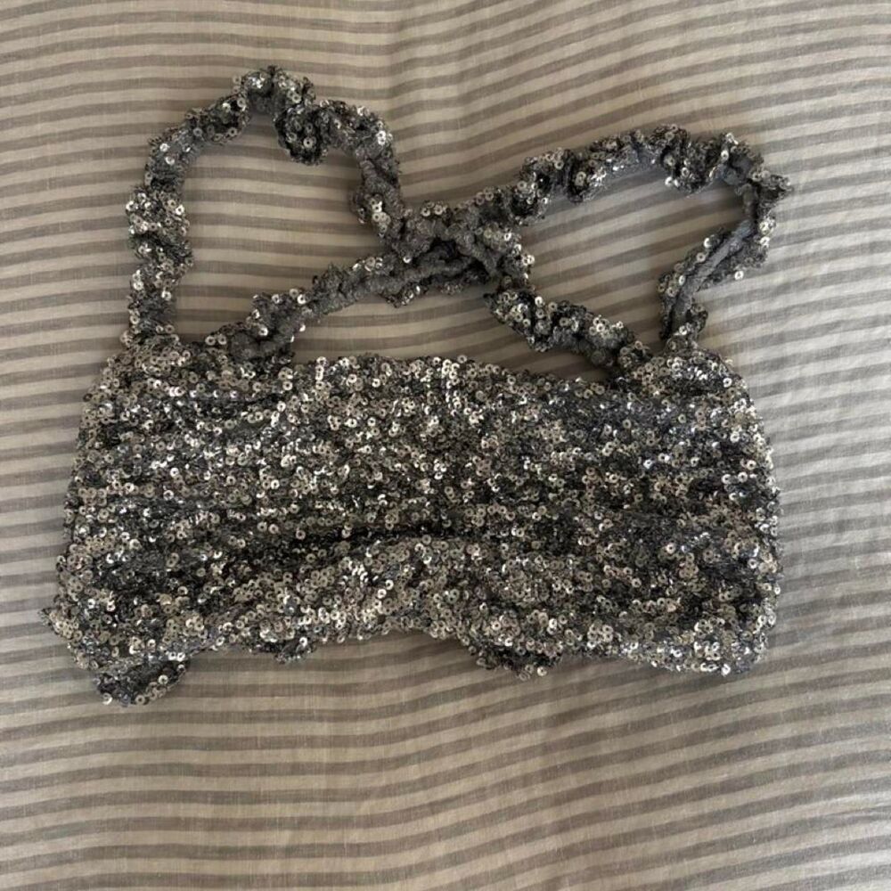 Ganni Women's Silver Vest